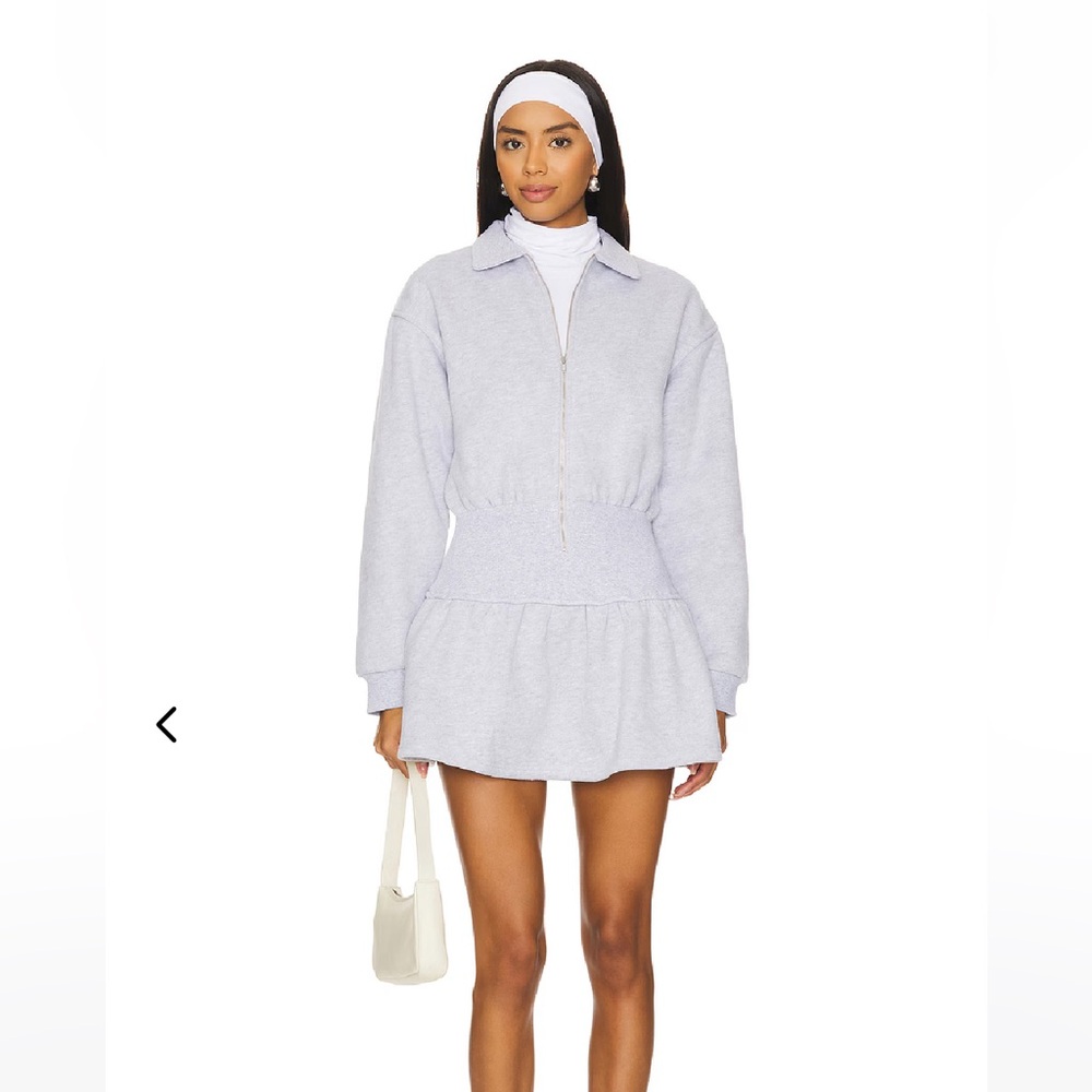 Lovers and Friends | Sold out BRIGID MINI DRESS Gray Zip-Up Sweatshirt tennis